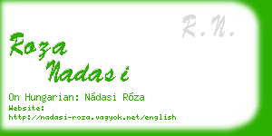 roza nadasi business card